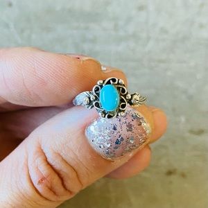 ♥️ Navajo ♥️ Vintage Sterling Silver & Turquoise Ring